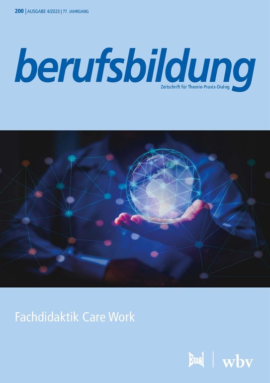 Berufsbildung Zeitschrift für Theorie-Praxis-Dialog