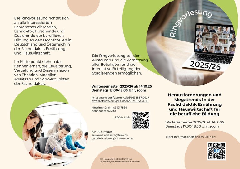 Ringvorlesung 2025/26 - Termine
