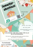 Einladung zum Semesterabschluss-Grillen am 09.07.2025!